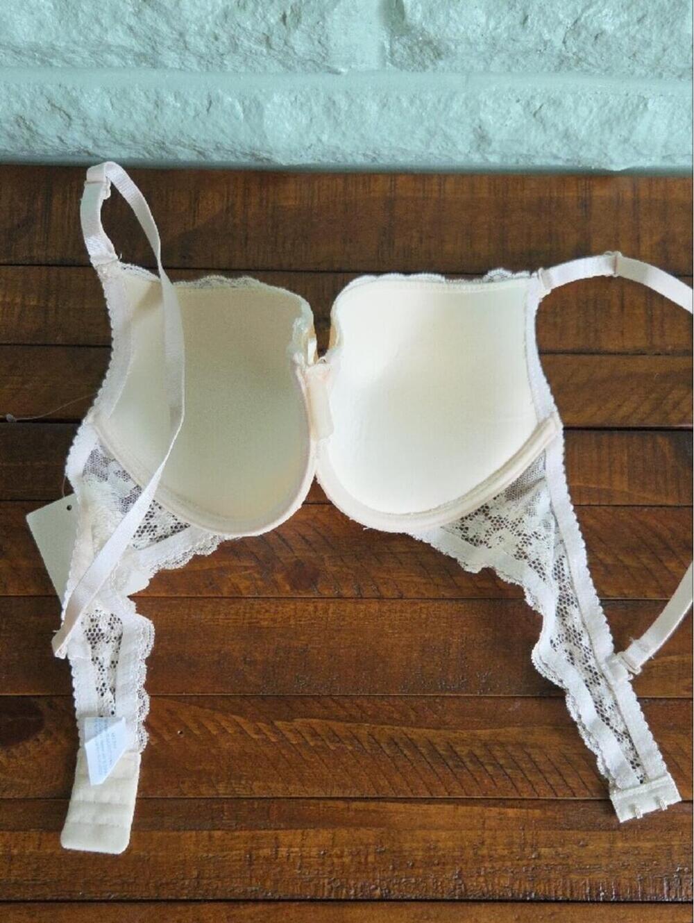 Nwt Rene Rofe Ivory Padded Bra Size 36c - Picture 6 of 7